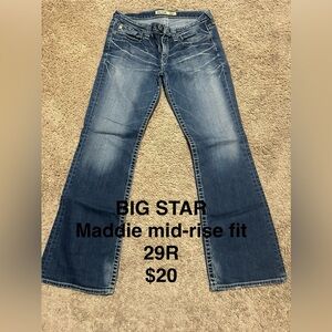 Big Star Women's Dark Blue Boot Cut Jeans